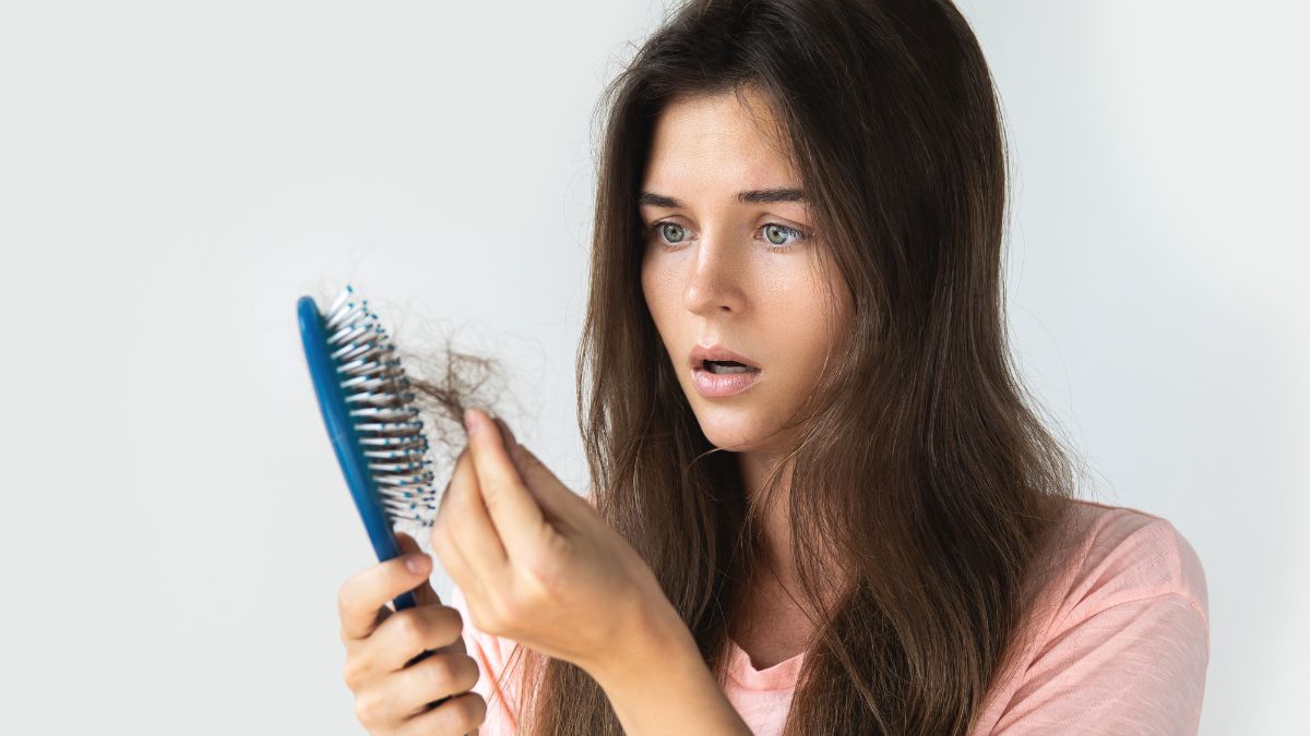 Woman Worried About Hair Loss